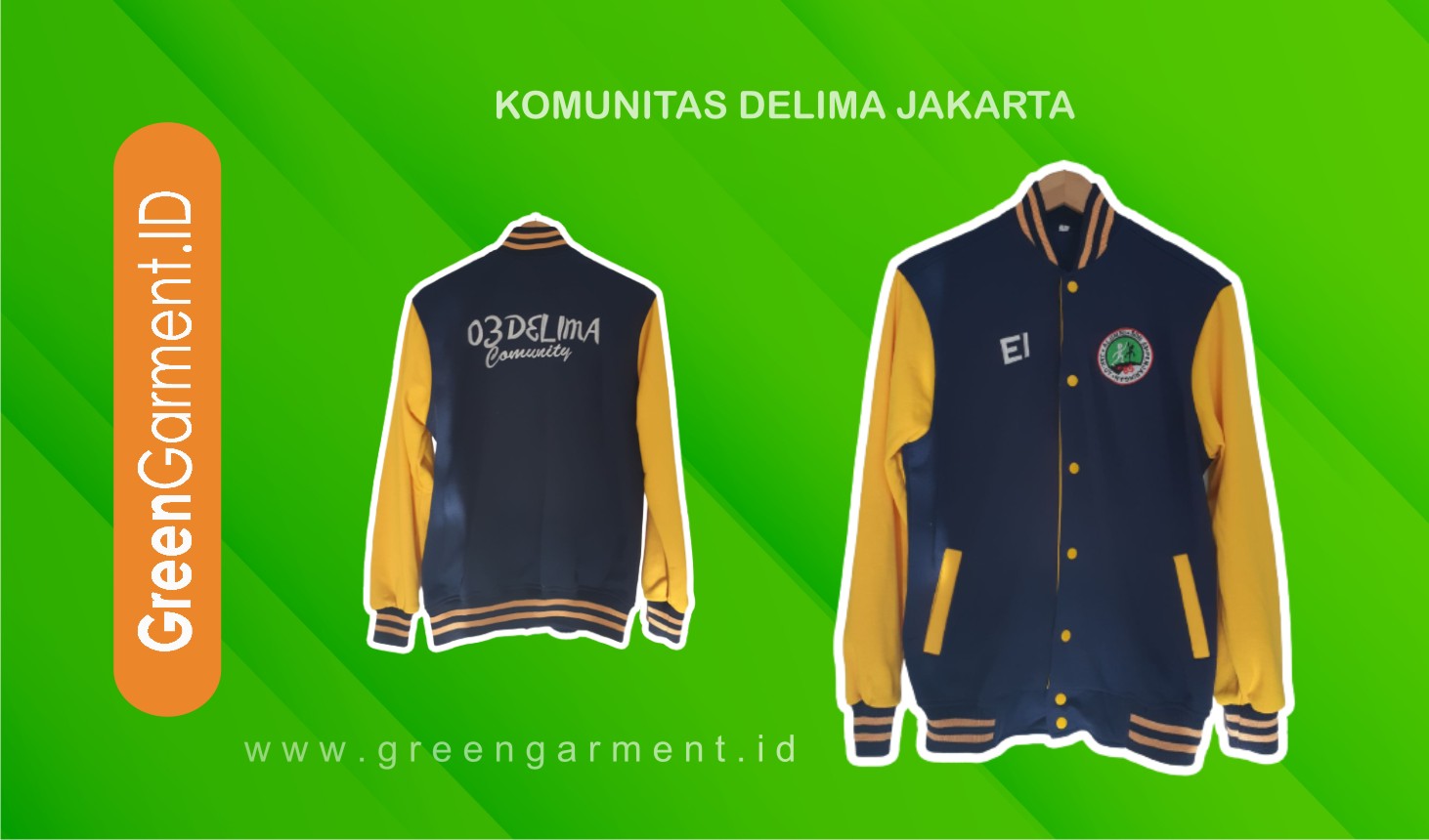 Jaket Komunitas Delima Jakarta Green Garment